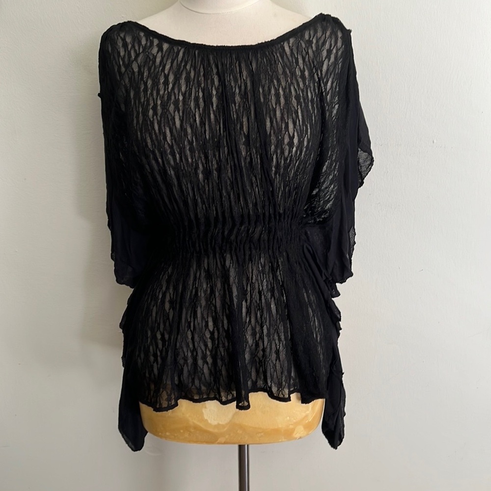 ⭐️FREE PEOPLE⭐️ Lace Boho Top | Size L